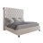 Jampier King Cream Diamond-Tufted Velvet Sleigh Bed with Nailhead Trim-1672255049-1672255048
