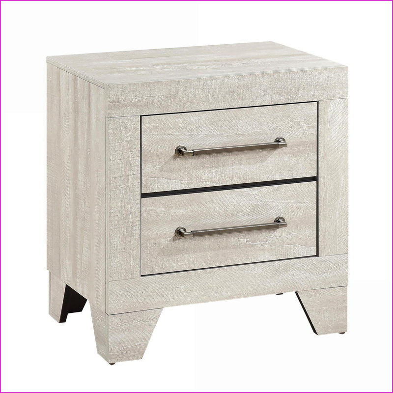 Table de chevet 2 tiroirs Modern