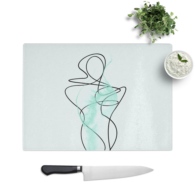 Femals Form Chopping Board, 0.4cm H x 28.5cm W x 39cm L