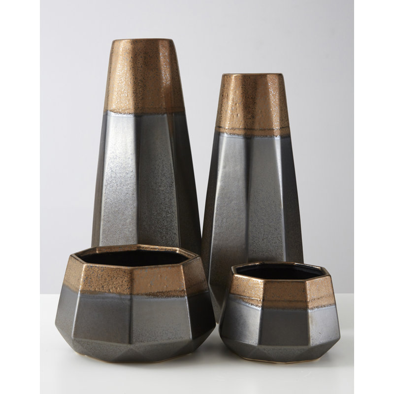 Cabragh Ceramic Table Vase, 39cm H x 16cm W x 16cm D