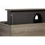 Meuble-lavabo 42 po, finition gris cendre. Lavabo en résine, 2 tiroirs. Meuble-lavabo pratique, gris. Comptoir, tiroir élégant