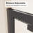 Framed Bi-fold Pivot Shower Door 32"x72" Space-saving Folding Shower Enclosure, 1/4" Clear Tempered Glass with Stainless Steel Handle, Reverible Installation, Black