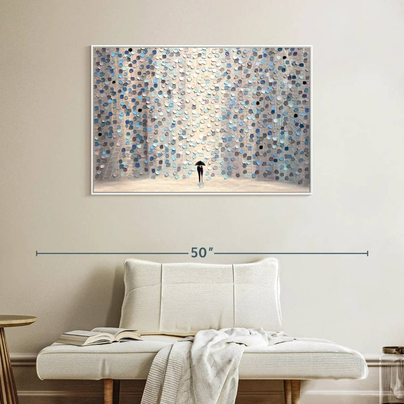 Promenez-vous ensemble, Cadre flottant blanc, 40 po x 27 po