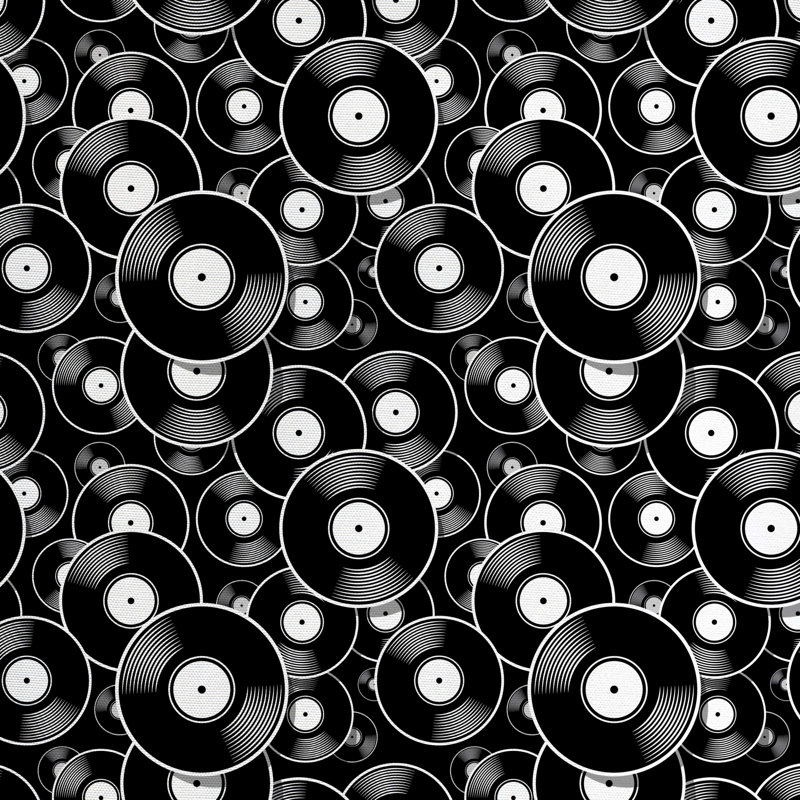 Tissu musical, l 58 po x L 180 po