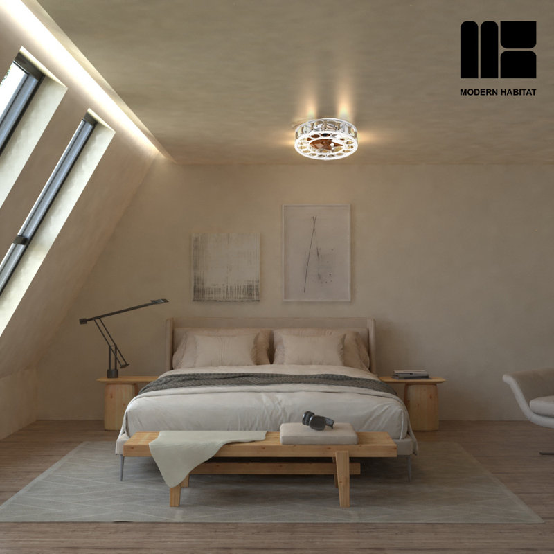 Ventilateur de plafond 19,7, Blanc