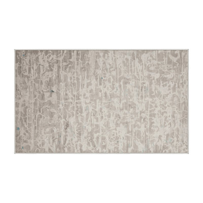 Tapis beige lavable à la machine
