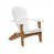 Blanc avec acajou antique