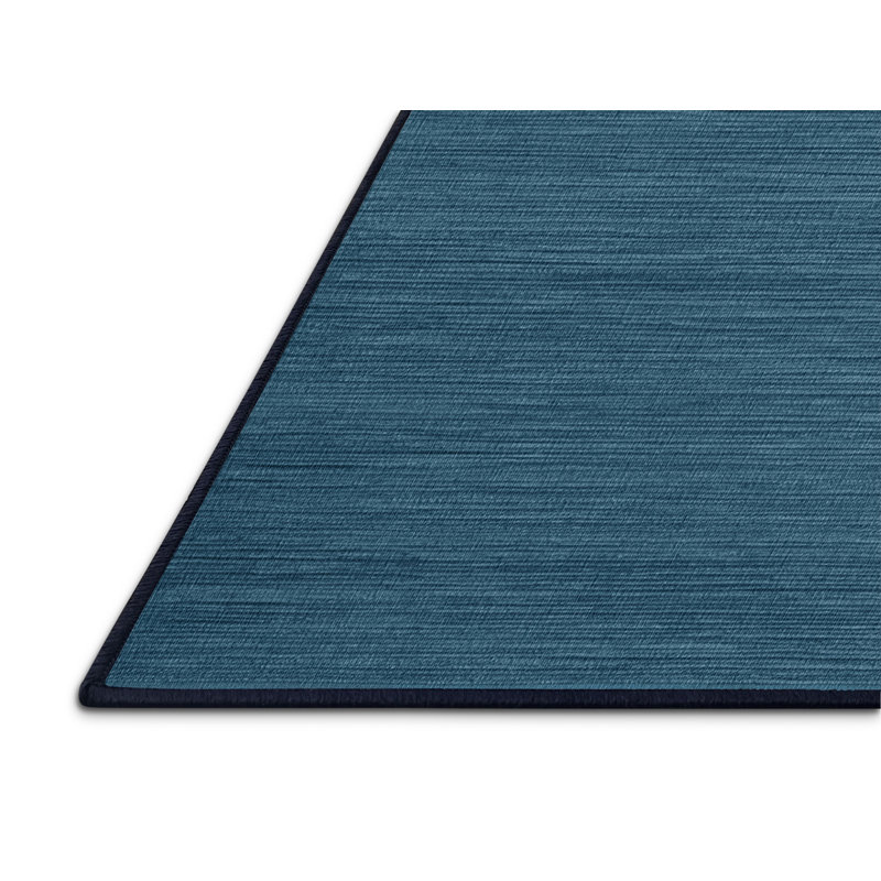 Machine Washable Solid Gray Area Rug, Round 3'