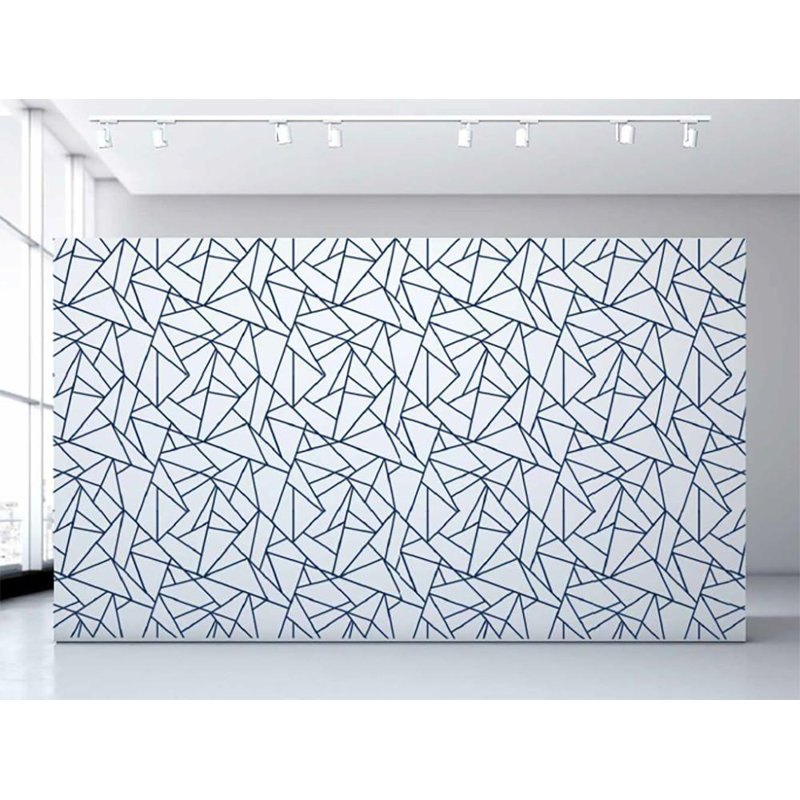 Origami Geometric Vinyl Wallpaper Roll by Jamie Graney, Niagra/Cream