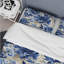 Ensemble de housse de couette blanc et bleu Damask Breeze IV - Damask-1952218596