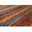 Aryana Wool Striped Area Rug in Red