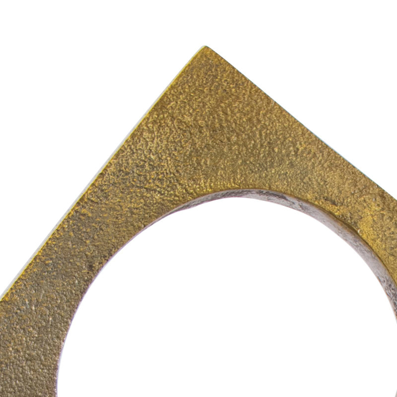 Brasstone Angular & Curved Metal Sculpture, 10.25"