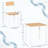 3-Piece Apartment Dining Table and Chairs Set