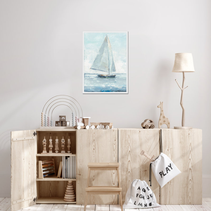 Sailor's Delight II 1 Piece Painting, 50cm H x 34cm W, White Framed Paper Print