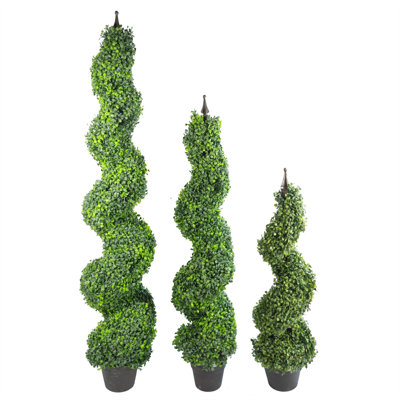 120cm Faux Boxwood Topiary in Pot Liner