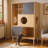 2 IN 1 Modern Cat Tree Bookshelf with Storage
