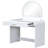 39" Makeup Vanity Table With Mirror Touch Screen Lighted Mirror, Dressing Table With Drawer For Bedroom, White