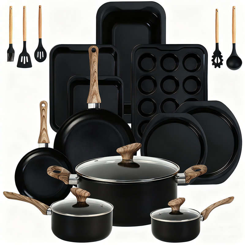 18 - Piece Non-Stick Aluminum Cookware Set