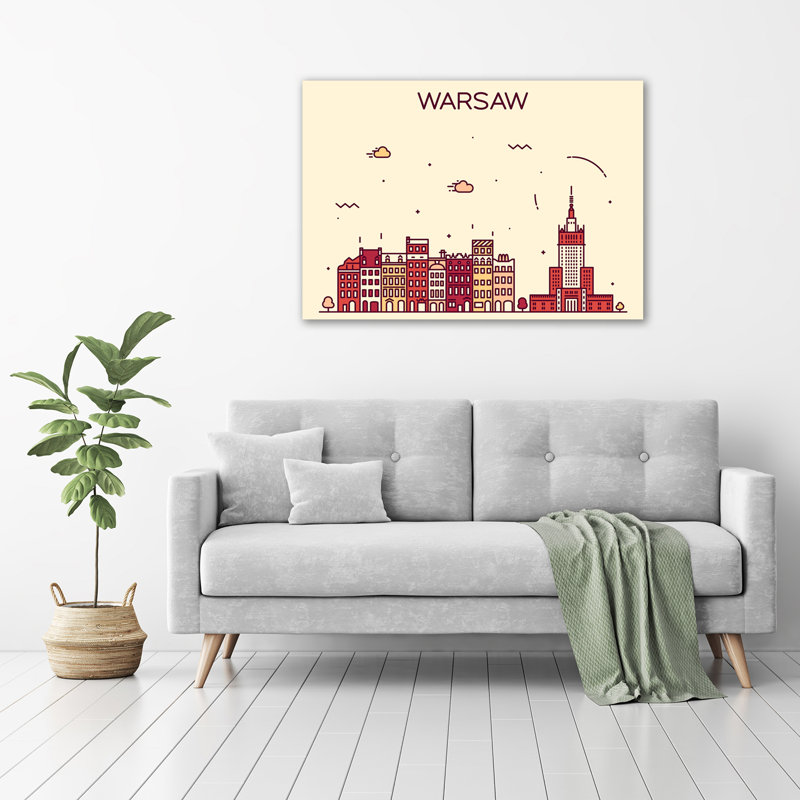 Warsaw Poland - Wrapped Canvas Print