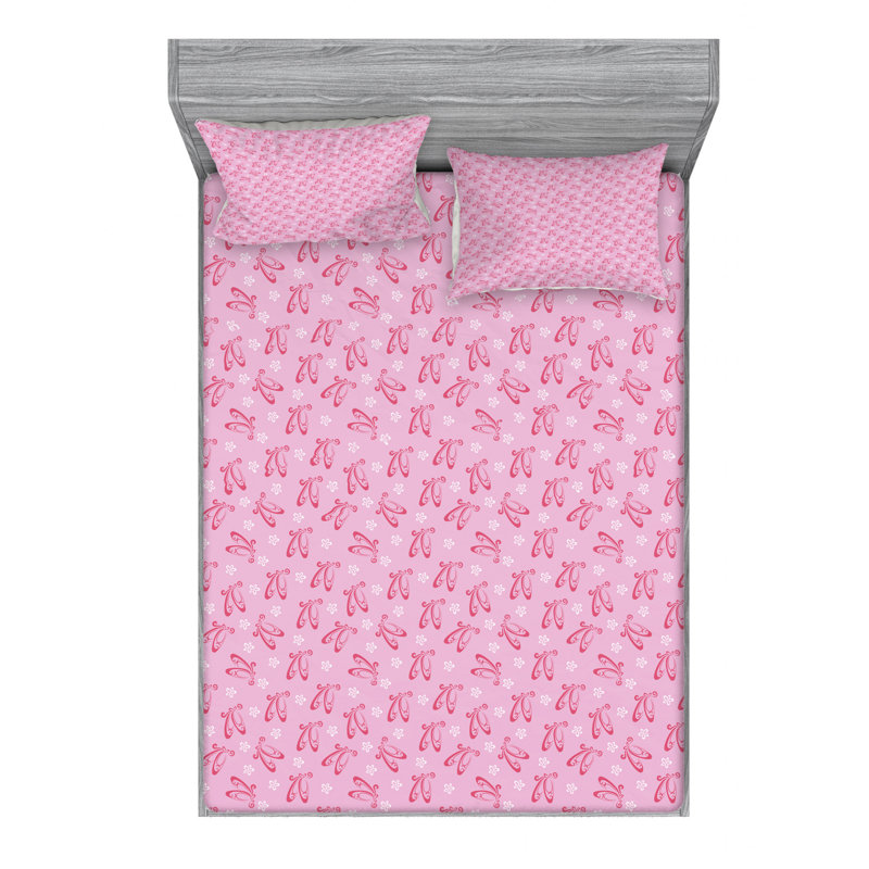 Ballet Microfiber Sheet Set, Full Sheet Set with Fitted Sheet