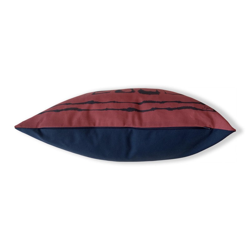 Geometric Cotton Blend Reversible Pillow Cover
