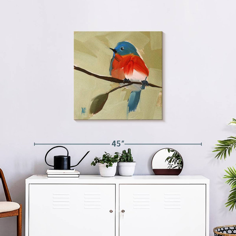 Crowle Bluebird, 24" H x 24" W