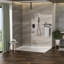 Douche huilée en bronze huilé - Douche de baignoire à fixation au plafond de 12 pouces avec douchette à 3 fonctions pour la pluie et les douches à main - Valve équilibrée Installation facile Entretien du système avec garantie d'hygiène d'installation