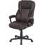 Fauteuil de direction en similicuir avec hauteur réglable et roulettes pivotantes, chaise de bureau ergonomique à haut dossier, pour la maison et le bureau