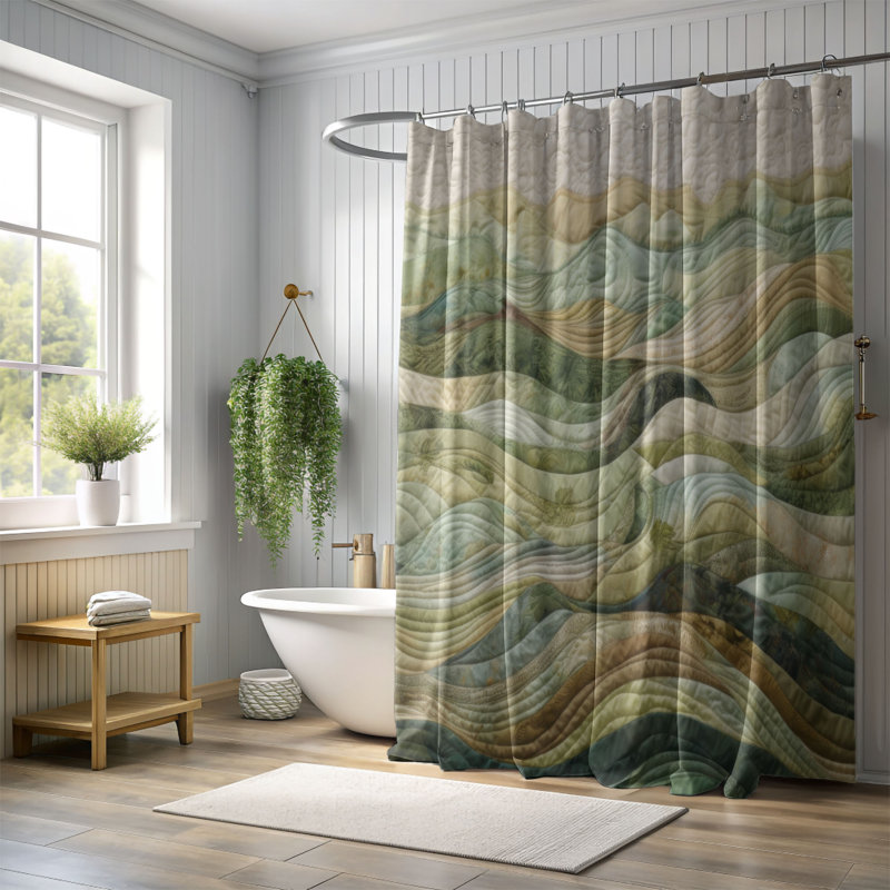 Rideau de douche Fryderyk, H 74 po x l 71 po