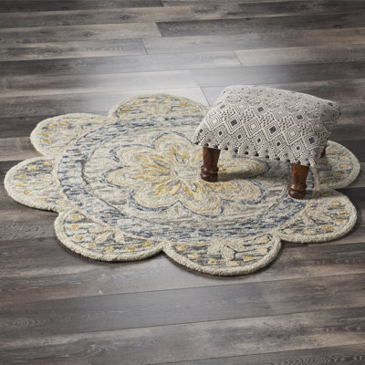 Dickie Hand Tufted Wool Indoor Rug