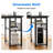 Latarya 59''W L-Shaped Desk with Steel Storage Shelves,Reversible Computer Desk with Built-in Outlets and LED Strip Lights-917033589