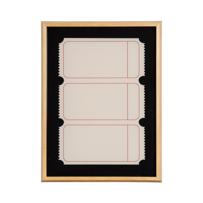 Triple Ticket Dry Erase BPG by The Creative Bunch Studio Framed Glass Dry Erase Wall Art White Board