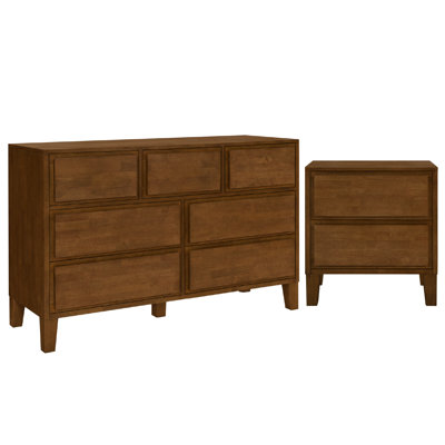 Knighten Solid Wood 2 Piece Casegoods Set