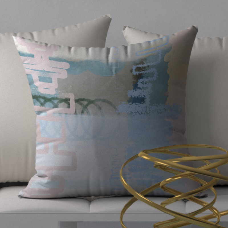 Housse de coussin décorative carrée exquise, 24" X 24"