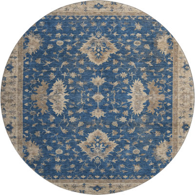 Premium Machine Washable Bucz AMF1739 Border Rug