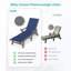 Chaise longue d'extérieur avec roulettes et fauteuil inclinable réglable à 5 positions-129427537