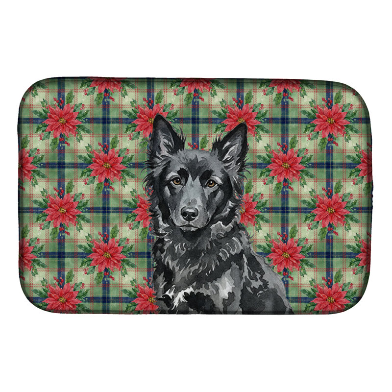 Tapis de vaisselle Mudi Christmas PoinsettIas
