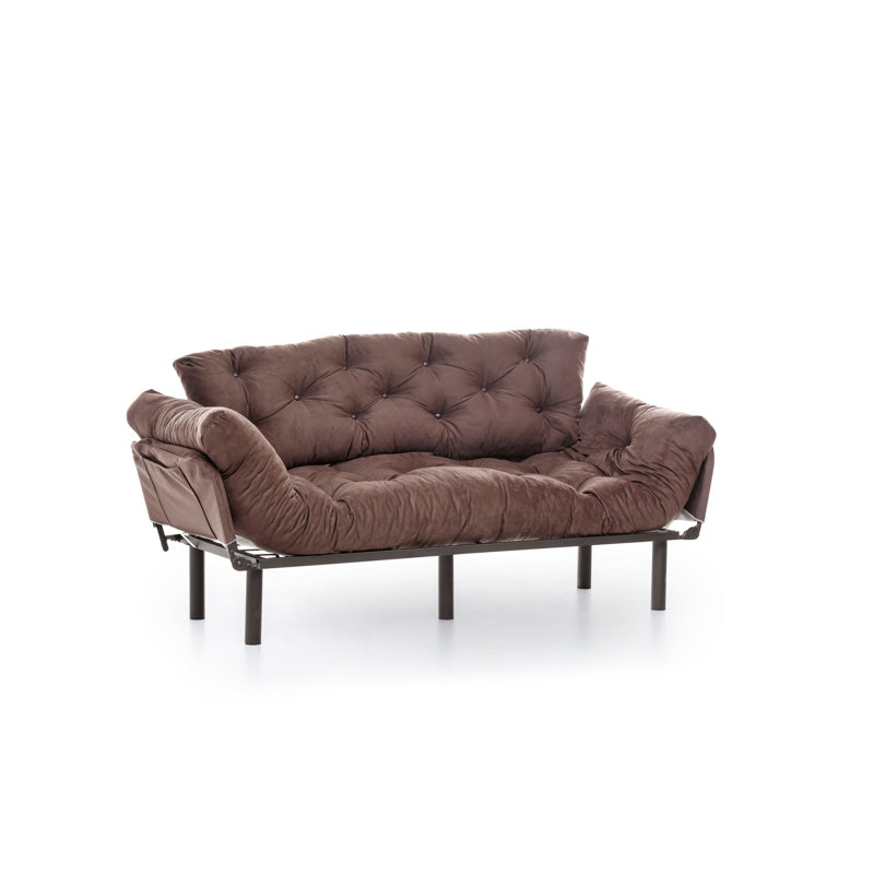Canapé-lit 88,58 po, Brun