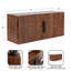 Armoire de rangement flottante en bois de manguier Warrick