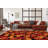 Millbrook Floral Handmade Tufted Black/Red/Orange Area Rug-298105775