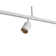 Matte White LED Adjustable Track Pendant