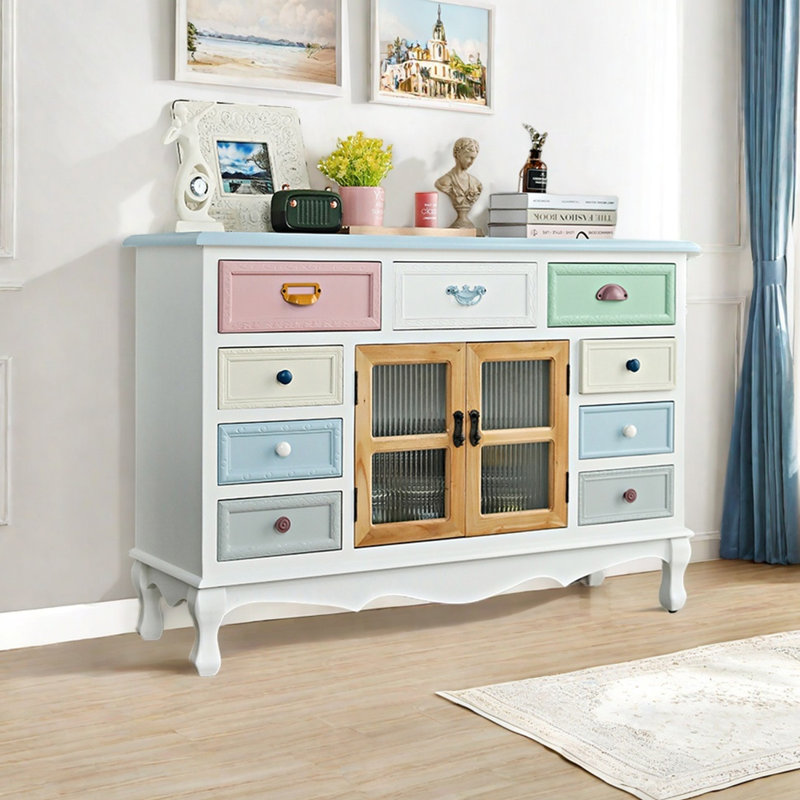 Modern colour multi-functional accent cabinet