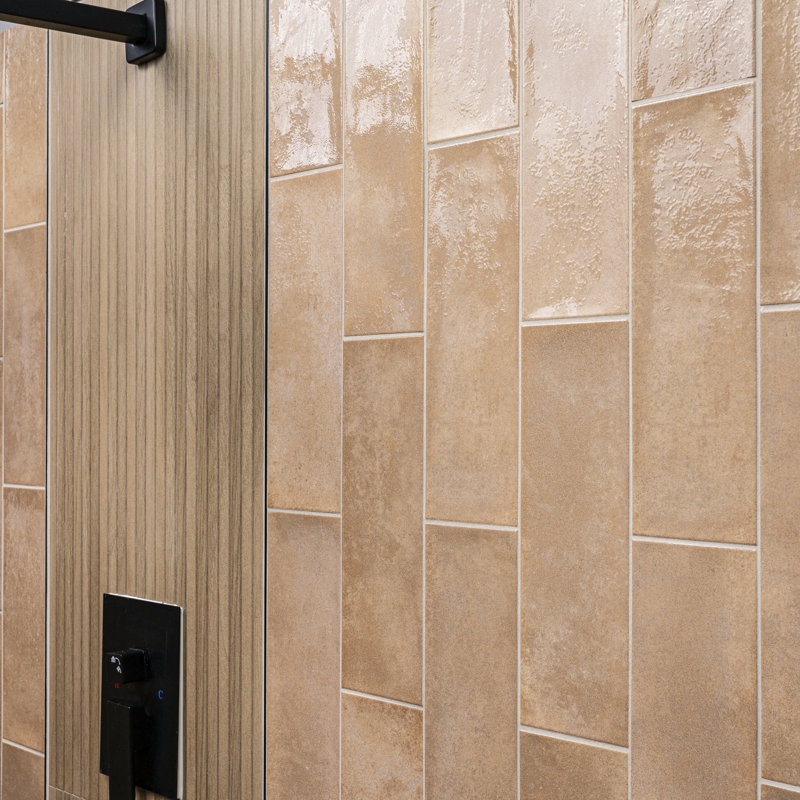 Carreau de mur en céramique mat 4 po x 12 po Clayhaven Clayhaven, Pierre de cuivre