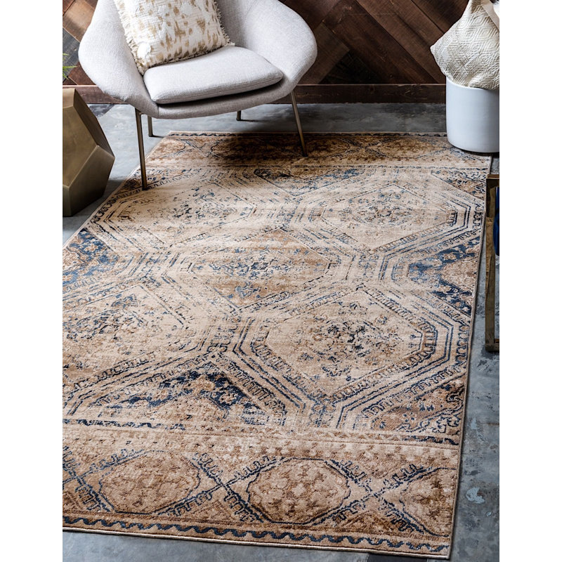 Widener Ikat Indoor Rug, Rectangle 8' x 10'