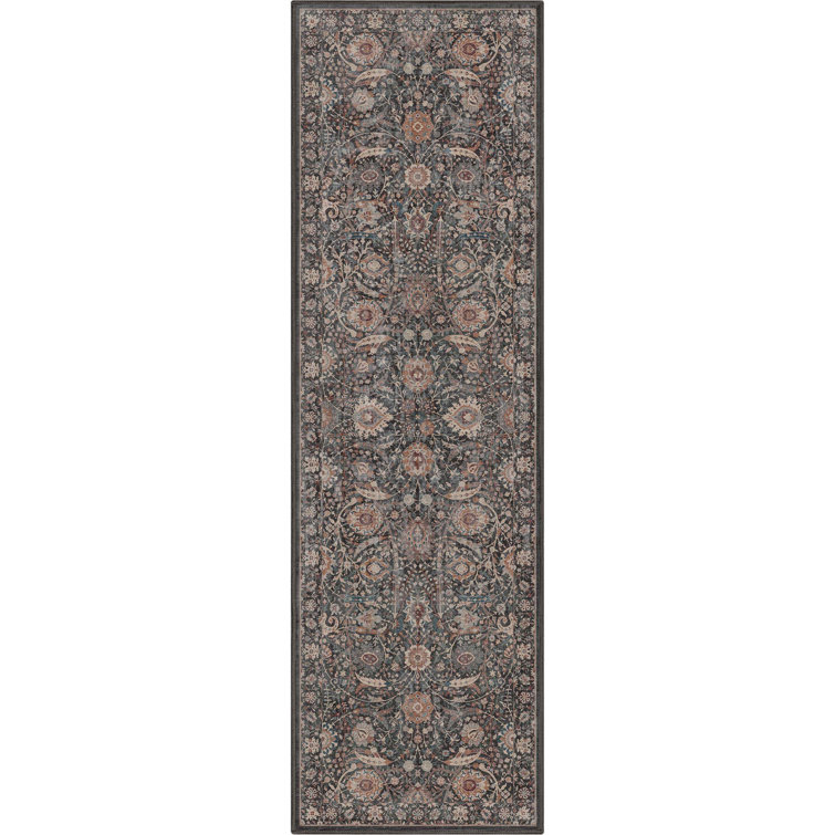  Asha Oriental Floral Flat-Weave Rug