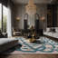 Tapis gris soyeux et moelleux-1276548389