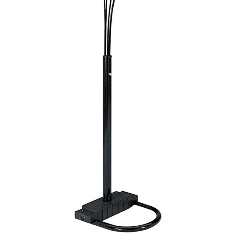 84" Tall Metal Floor Lamp with and 5 adjustable Arch Arms, Black