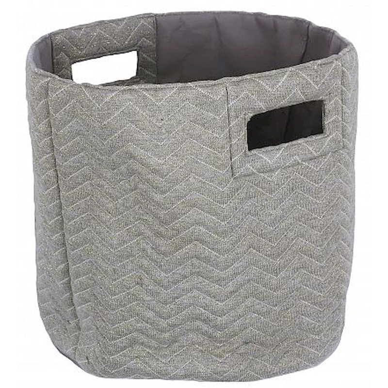 Panier en tissu Zig Zag