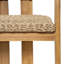 Fauteuils de patio d'extérieur en bois d'acacia avec siège et dossier en rotin tressé à la main (ensemble de 2)