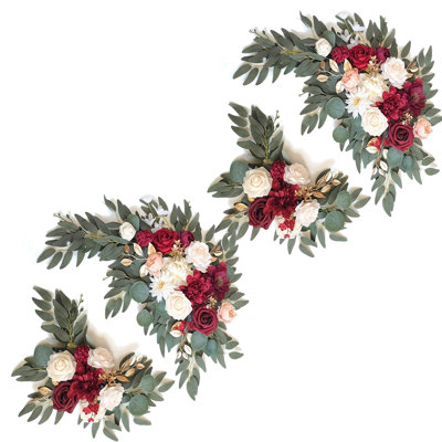 Ensemble de 4 fleurs artificielles pour mariage